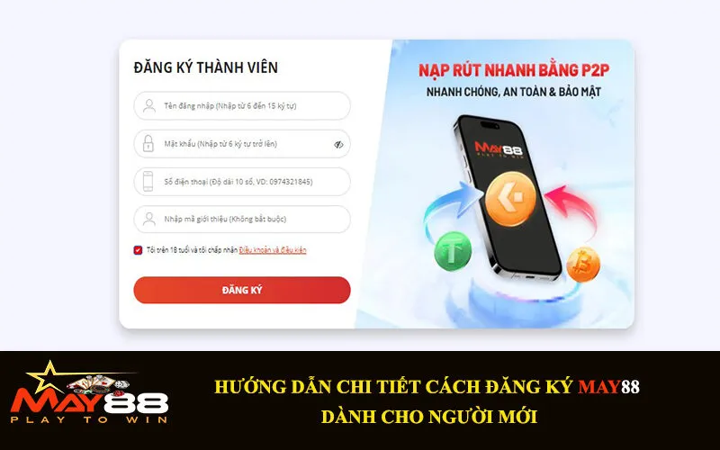 Hướng dẫn đăng ký May88 nhanh chóng